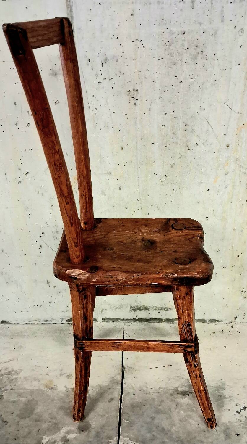 Alpine chair, folk art from Savoy