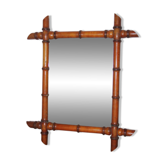 Miroir en bambou