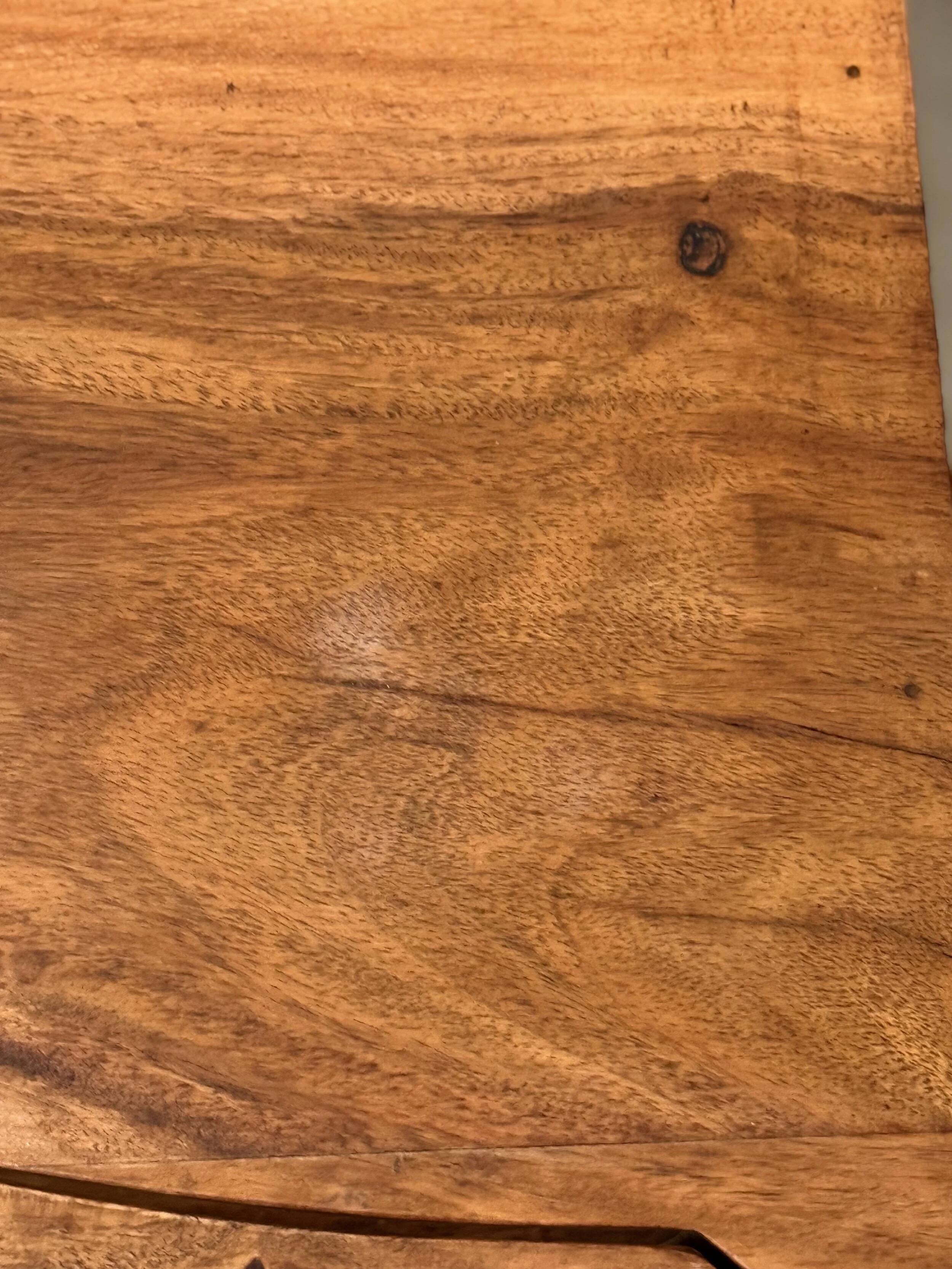 Wooden Yin Yang style coffee table