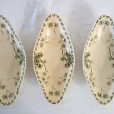 3 ironstone "Palmyre" Sarreguemines dishes