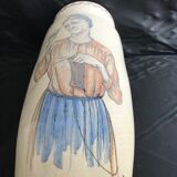 Vase signed by the artist E D - Cazalas