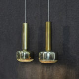 Pair of Guldpendel hanging lamps by Vilhelm Lauritzen for Louis Poulsen, Danish 1960s