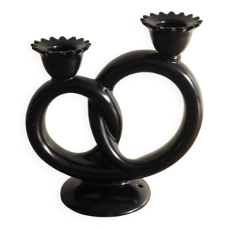 Villeroy & Boch - Rare Septfontaines Earthenware Pretzel Candle Holder - 1950s, Luxembourg