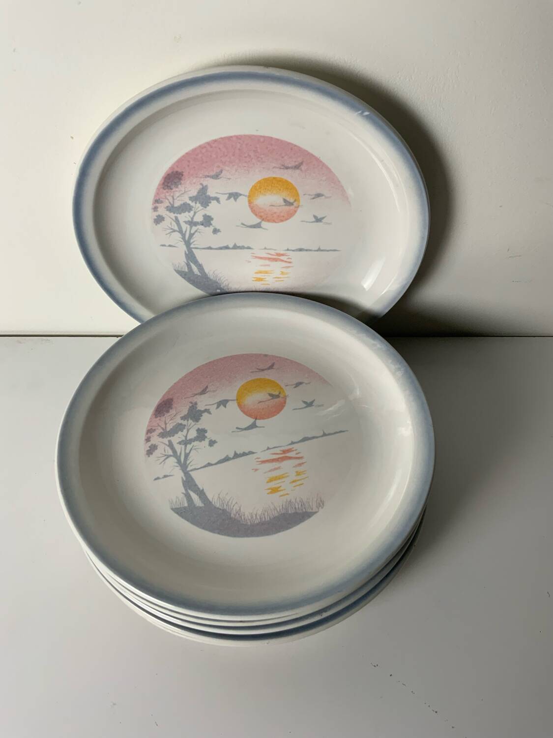Vintage plates from the 1980s