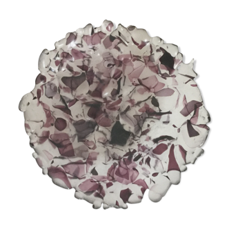 Trinket bowl signed glass paste