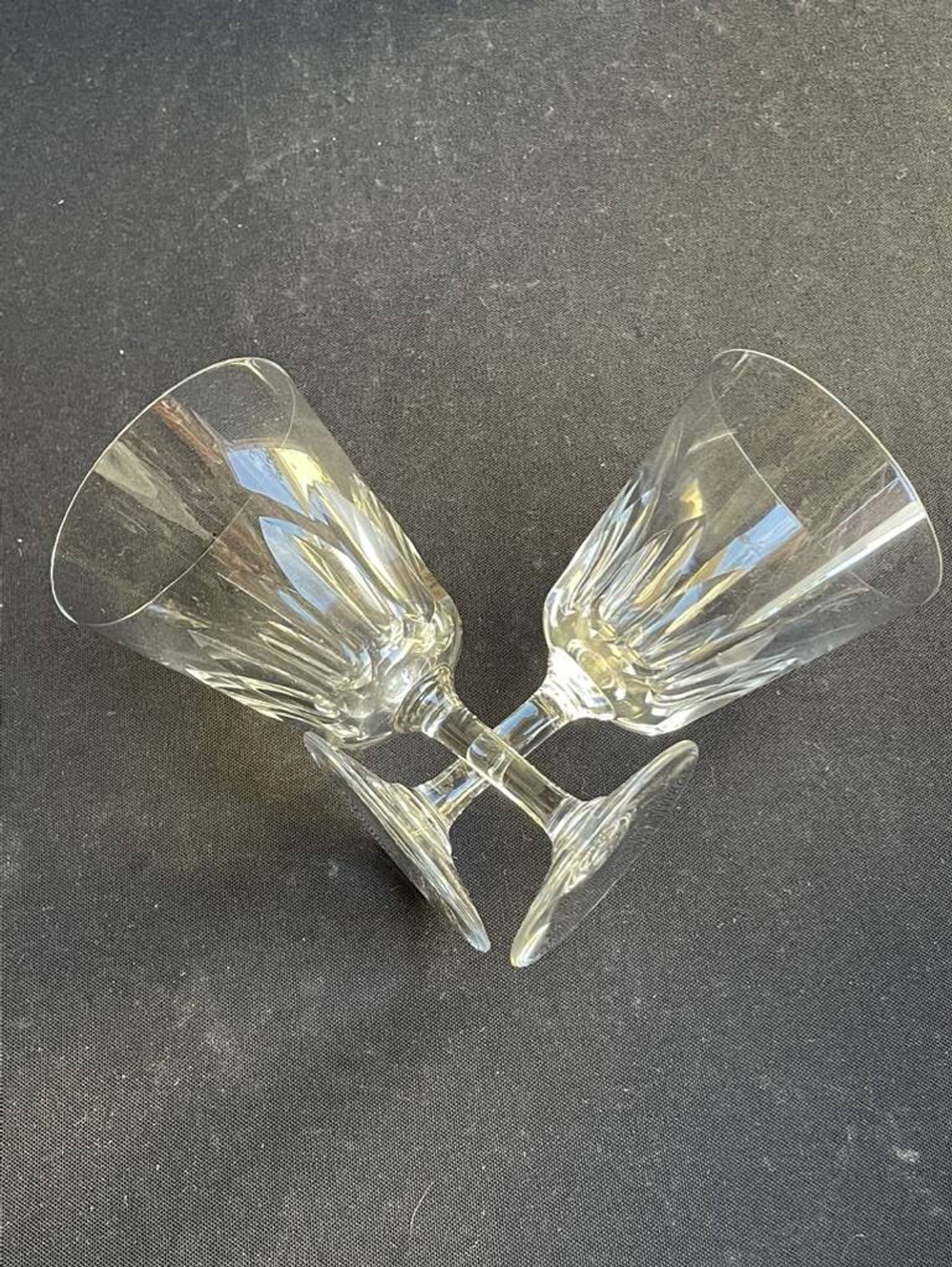 6 verres à vin baccarat service côte d’azur -taille n°3 - estampillés