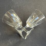 6 verres à vin baccarat service côte d’azur -taille n°3 - estampillés