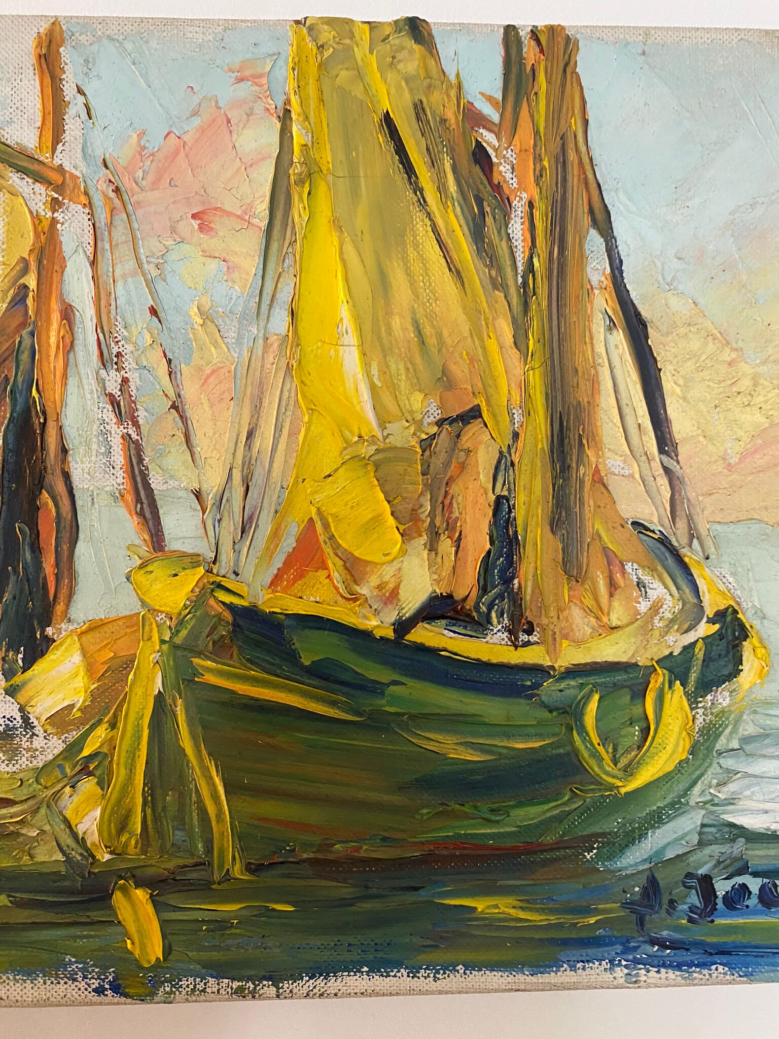 Old painting, Marine signed, 70s/80s