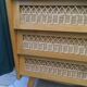 Vintage rattan dresser
