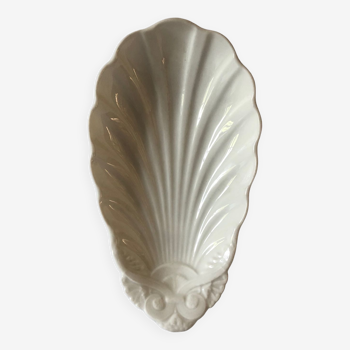 Ravier en porcelaine, forme coquillage