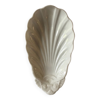 Ravier en porcelaine, forme coquillage