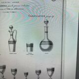 Baccarat carafe Athenian engraving