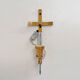 Pair of Murano Glass Wall Sconces with Gold Dust Inclusions