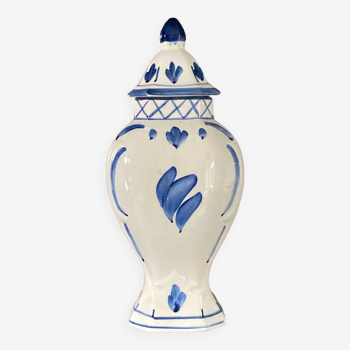 Vase avec couvercle delfts