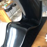 Set of 3 chairs Vintage black Verner Panton