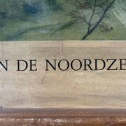 Vintage linen school chart – In the North Sea