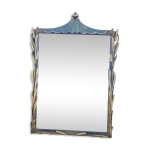 Miroir en bois sculpté - aux