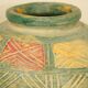 Scarified pansu terracotta vase