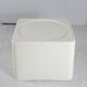 Coffee table "space age" fiberglass, white laquered, circa 1970
