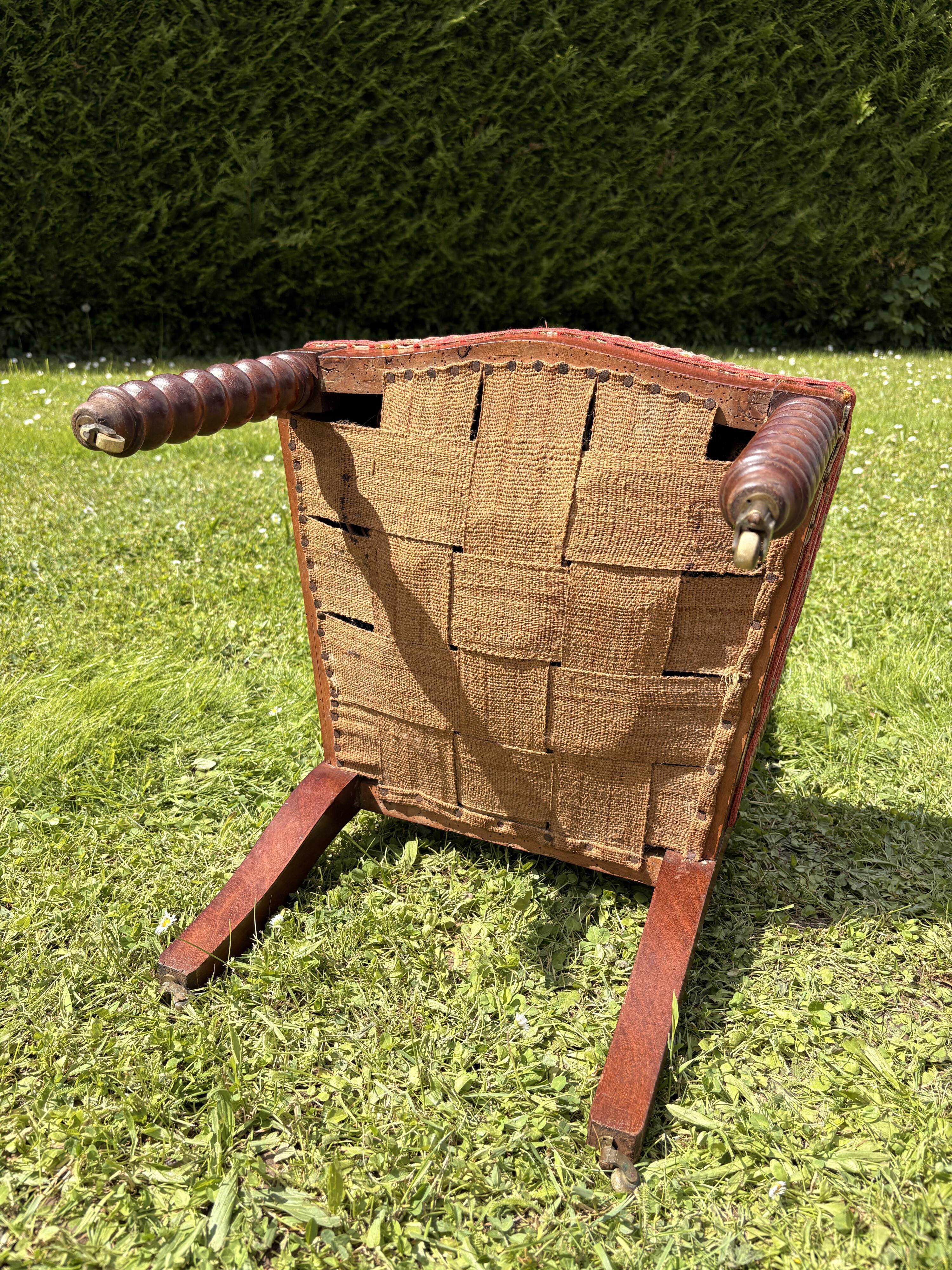 Napoleon III turned wood chair