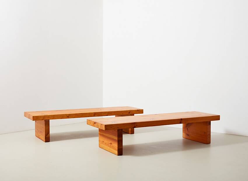 Roland Wilhelmsson Pair of 'Bamse' Benches for Karl Andersson & Soner Sweden 1970s