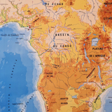 School wall poster Africa physical/political 140 cm x 97 cm brand soral