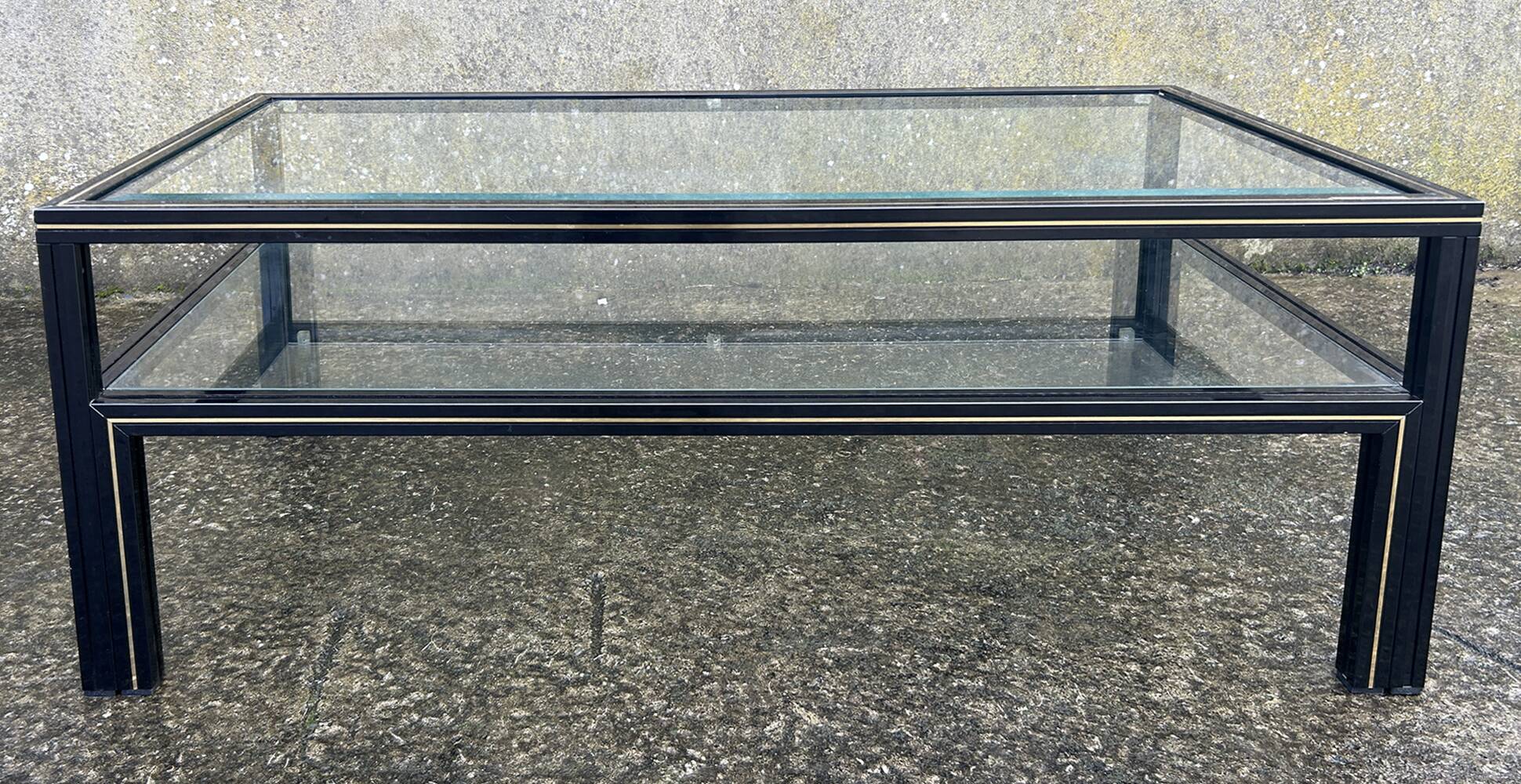 Pierre Vandel coffee table, Hollywood Regency model, vintage, 70s