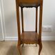 Small bedside table, nightstand, two-top ash plant stand with discreet drawer