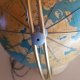 Globe Terrestre Mappemonde "Radio-Célard" Year 1955