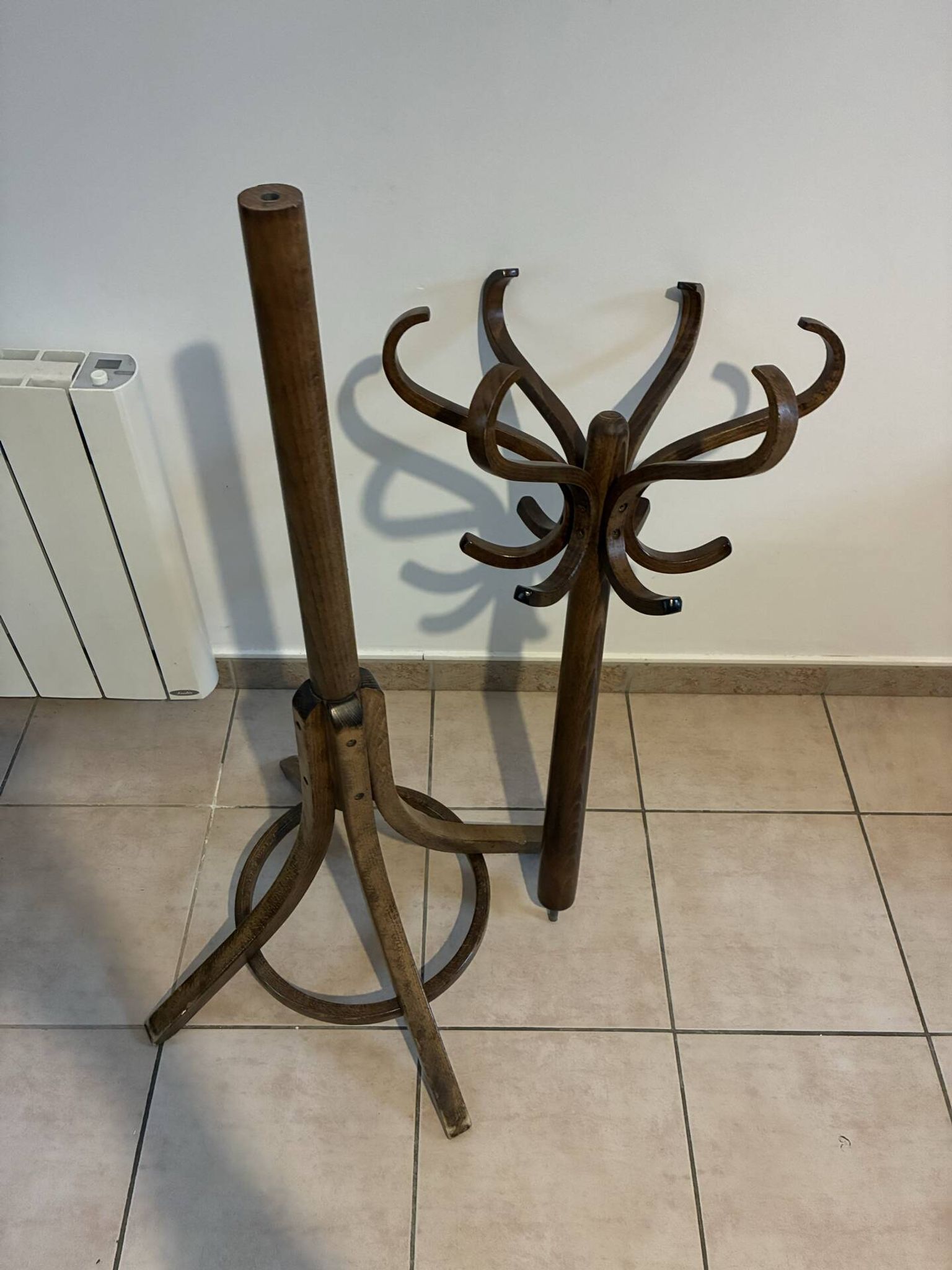 Vintage Baumann curved wood parrot coat rack – 1960s/70s