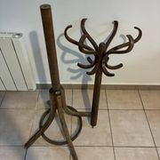 Vintage Baumann curved wood parrot coat rack – 1960s/70s