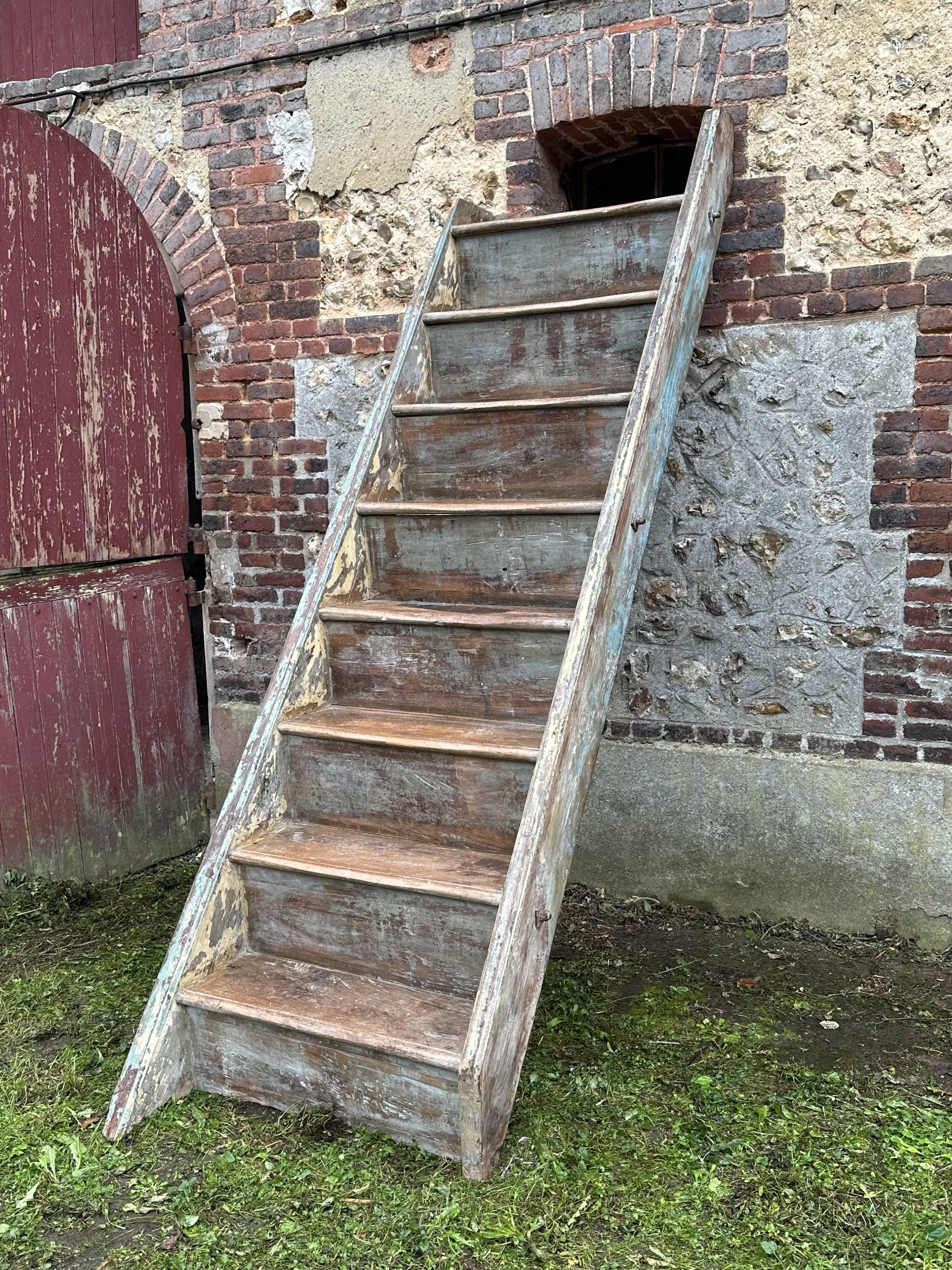 8-step solid wood staircase -JD103