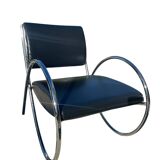 Design en métal chromé, 1980