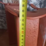 Trio of terracotta vases, unique pieces