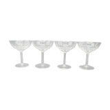 Set of 4 champagne glasses