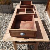 Old fir table 3 drawers