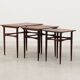Set of three rosewood tables, Danish design, 60's, production: Denmark