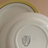 Assiettes Salins jaune noir