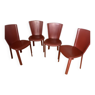 Roche Bobois leather chairs