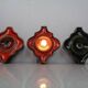 Pop Art German Ceramic Wall Lamps, 1970s, Set of 3