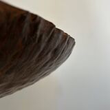 Paire d'appliques vintage, métal rouillé traité, France, 1980