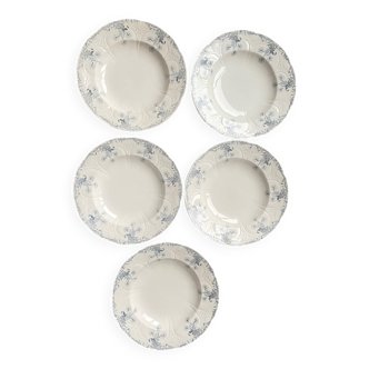 5 Deep Plates Terre de Fer Longwy Lorrain Model