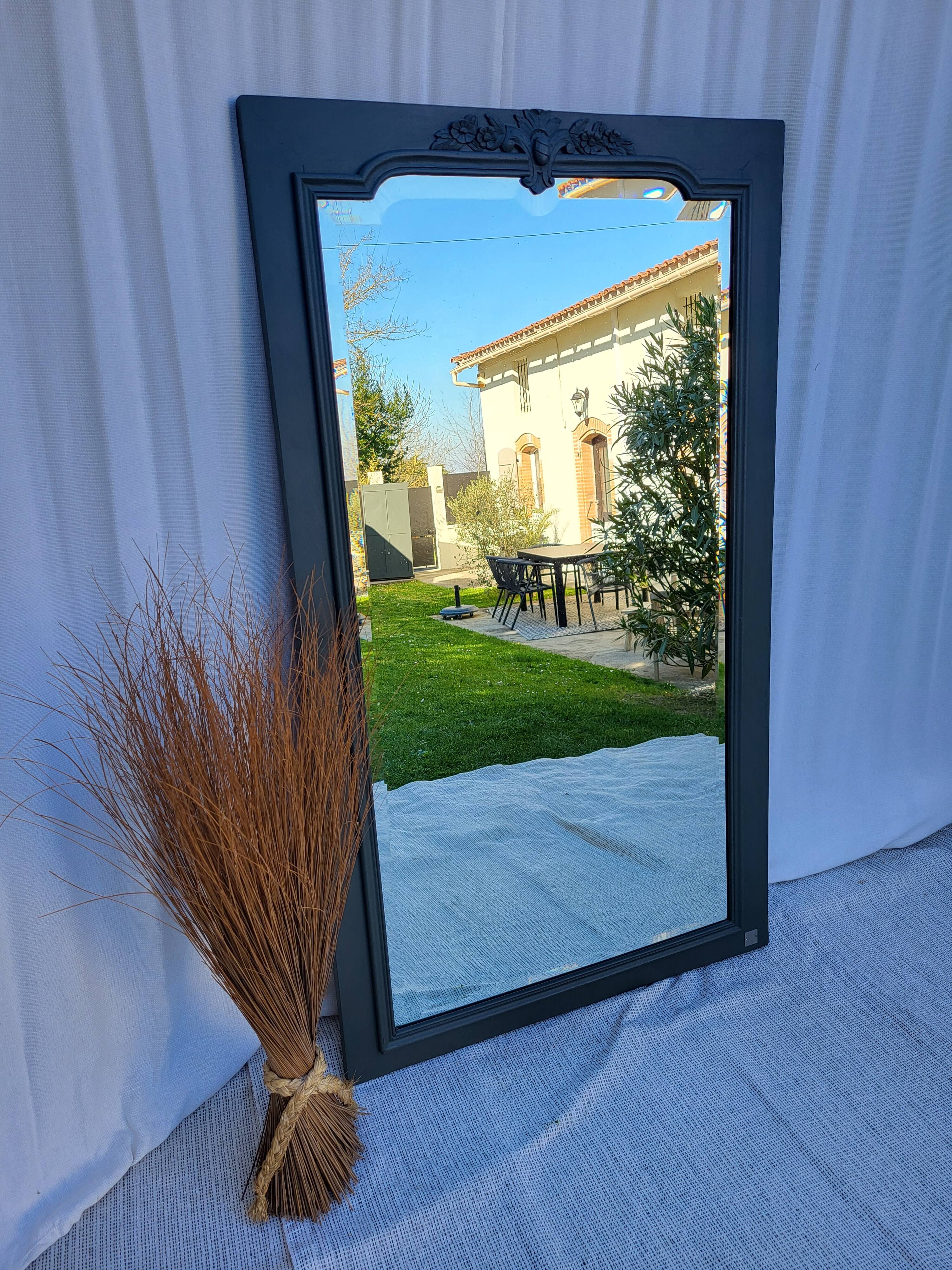 Antique beveled mirror