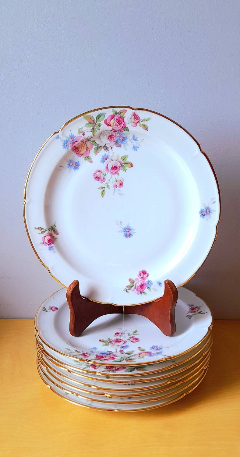 CB France porcelain plates