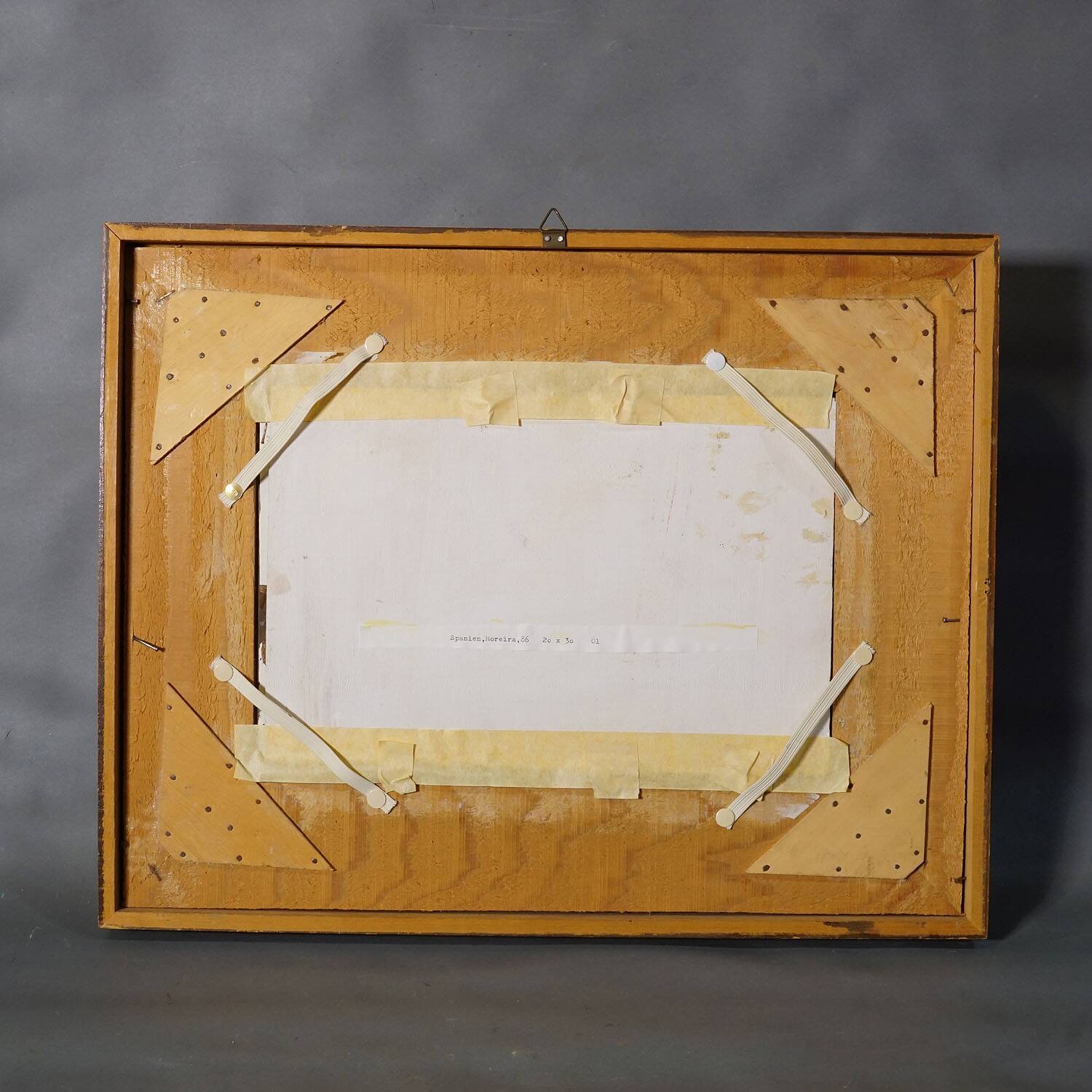 Oil painting by Alexander Michael of a coastal landscape in Moreira, Spain 1986.