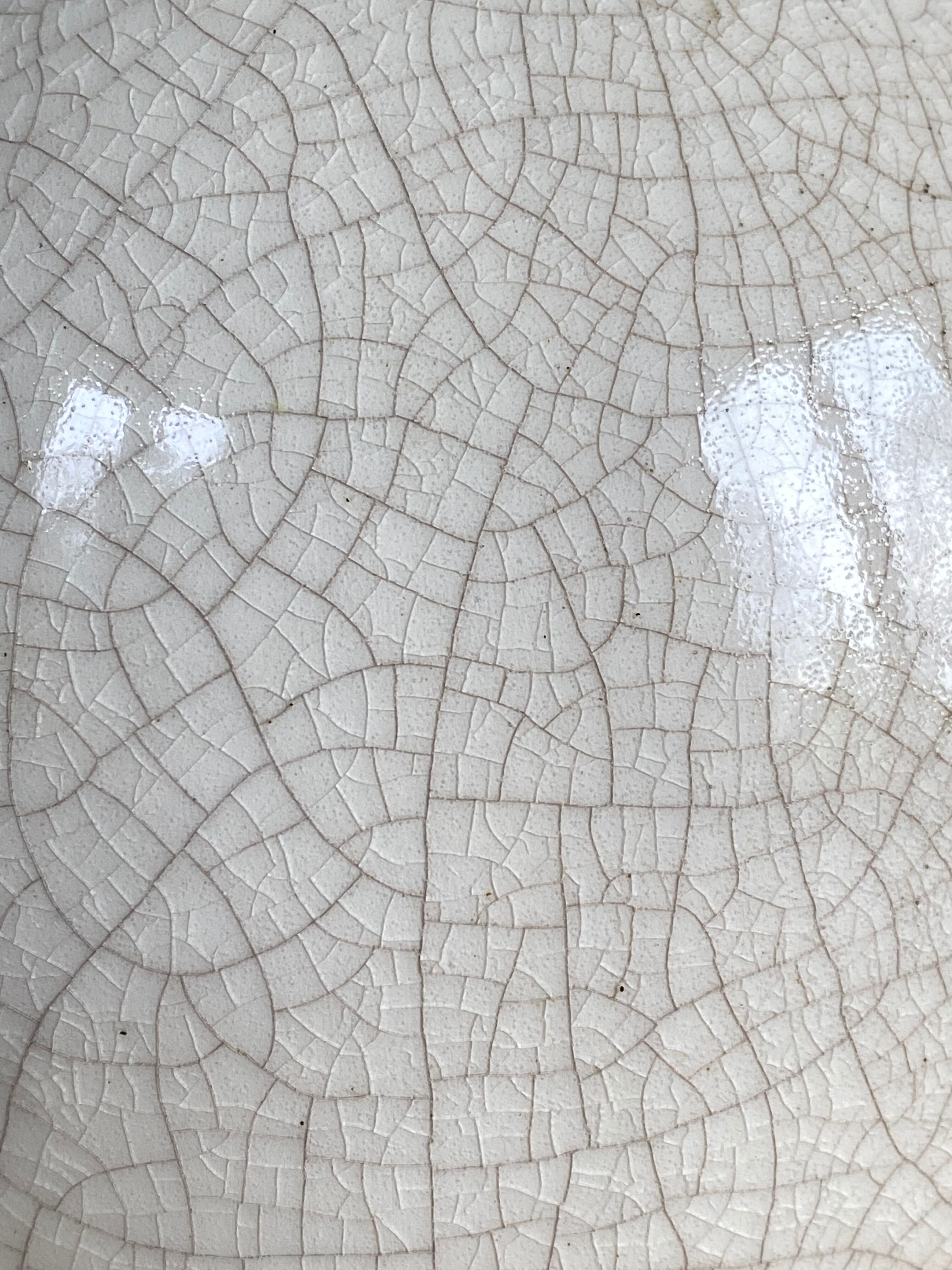 Cracked ceramic ball lamp art deco 1930