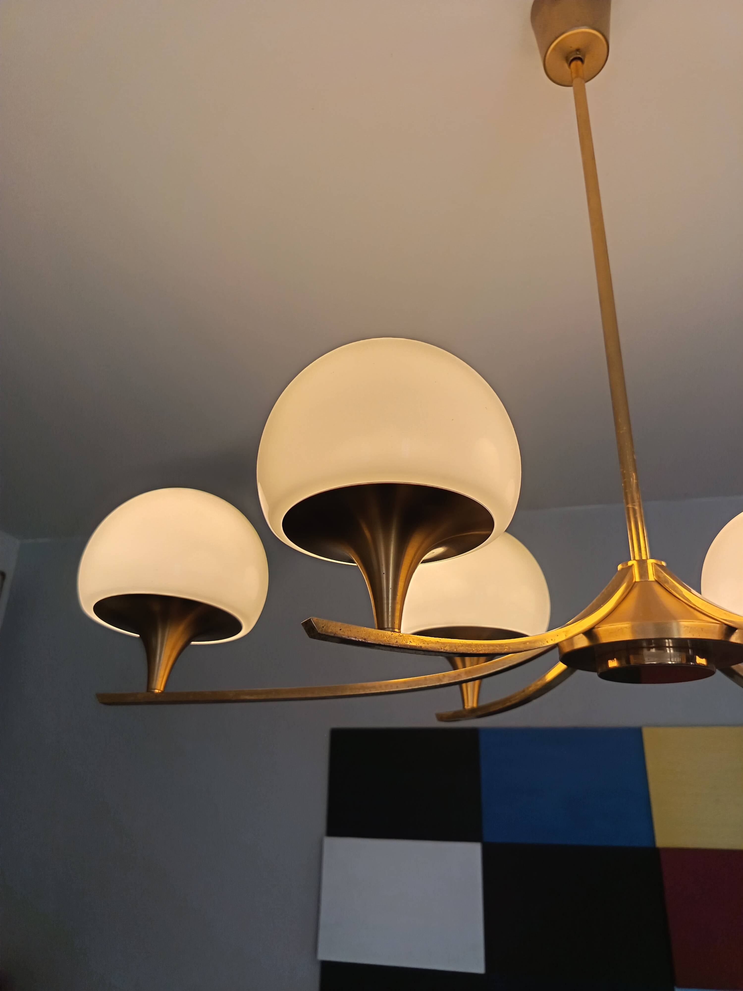 Chandelier par Gaetano Sciolari des années 1970