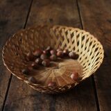 Braided openwork vintage basket