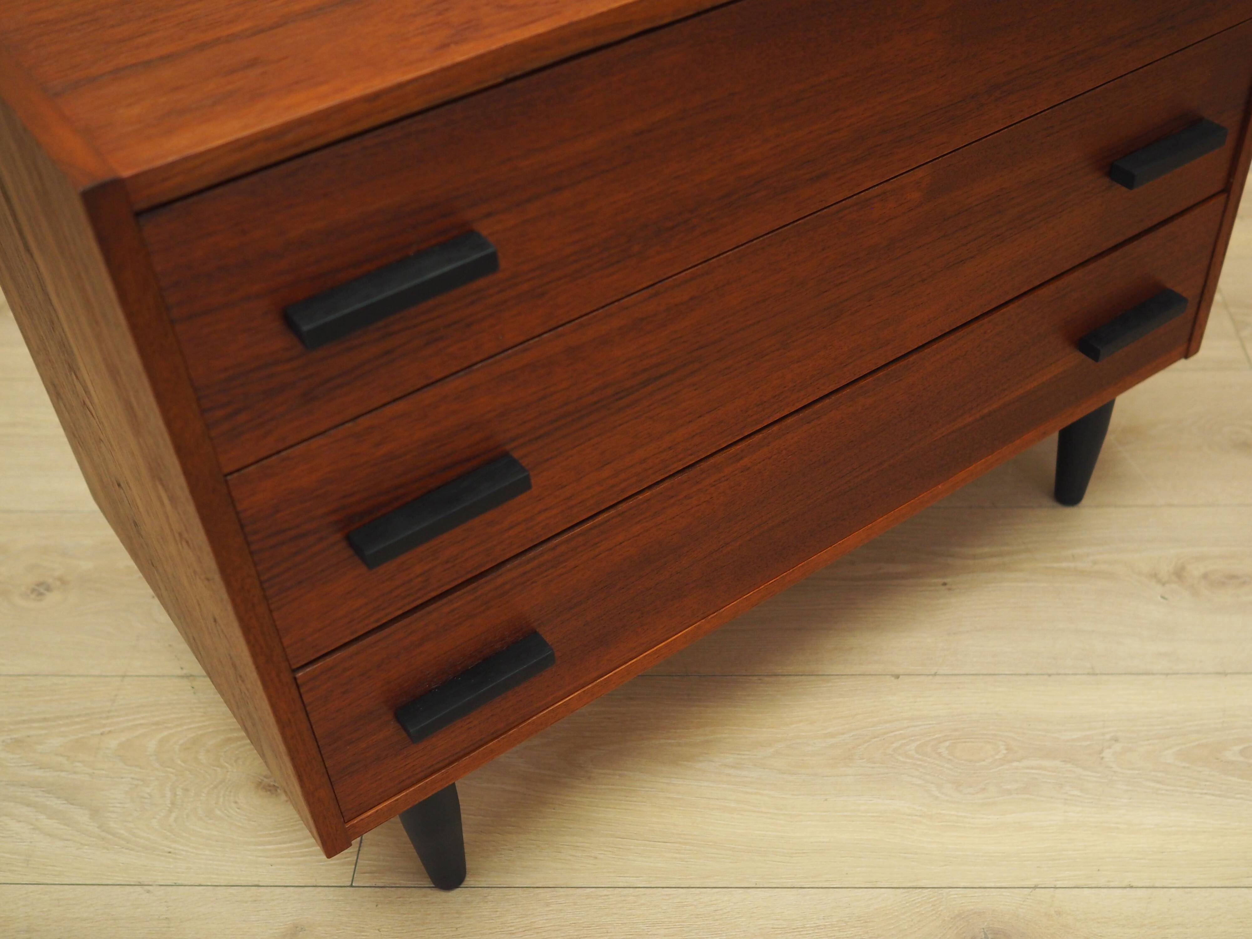 Teak chest of drawers, Danish design, 1980s, production: Denmark