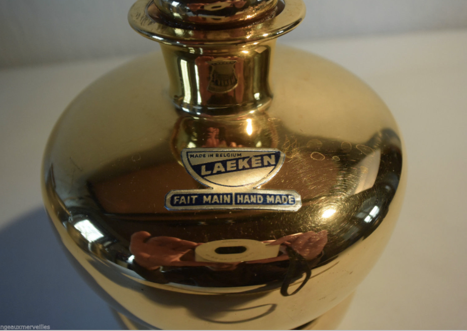 Old decanter liquor with 6 glasses of Laeken-Brussels